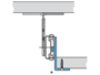 Guide con Sfere per Ripiano Estraibile per Tastiera 35,3x12,7h Portata kg.30 Zincata mm.450 | Accuride - immagine 3